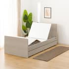 【非課税】電動シングルベッドフレーム + マットレスセット(NS001 DR GY/E2-04) 14枚目画像