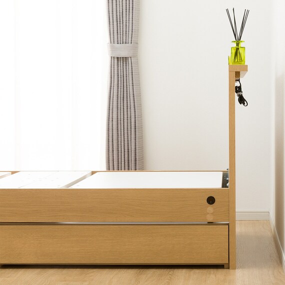 【非課税】電動シングルベッドフレーム(NS002 DR LBR) 9枚目画像