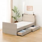 【非課税】電動シングルベッドフレーム + マットレスセット(NS003 DR GY/E2-04) 10枚目画像