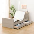 【非課税】電動シングルベッドフレーム + マットレスセット(NS003 DR GY/E2-04) 12枚目画像