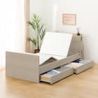 【非課税】電動シングルベッドフレーム + マットレスセット(NS003 DR GY/E2-04) 12枚目画像