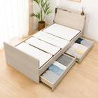 【非課税】電動シングルベッドフレーム + マットレスセット(NS003 DR GY/E2-04) 14枚目画像