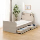 【非課税】電動シングルベッドフレーム + マットレスセット(NS004 DR GY/E2-04) 10枚目画像