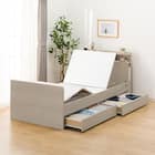 【非課税】電動シングルベッドフレーム + マットレスセット(NS004 DR GY/E2-04) 12枚目画像