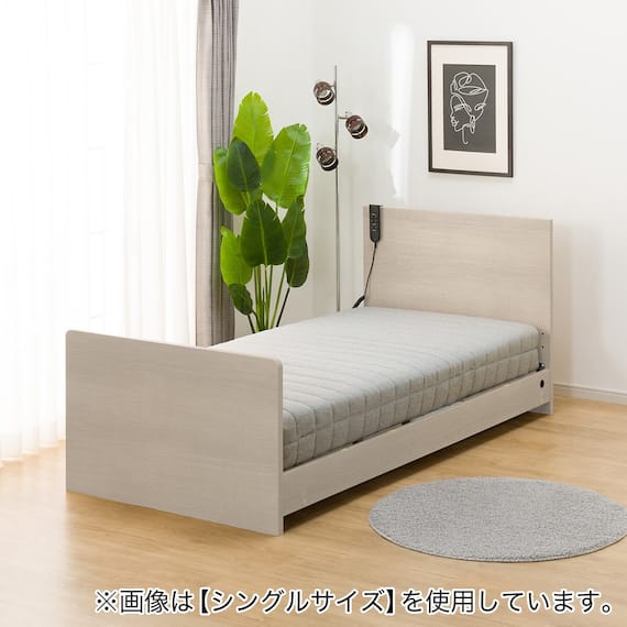 電動セミダブルベッドフレーム + マットレスセット(NS001 ST GY/E2-04) 12枚目画像