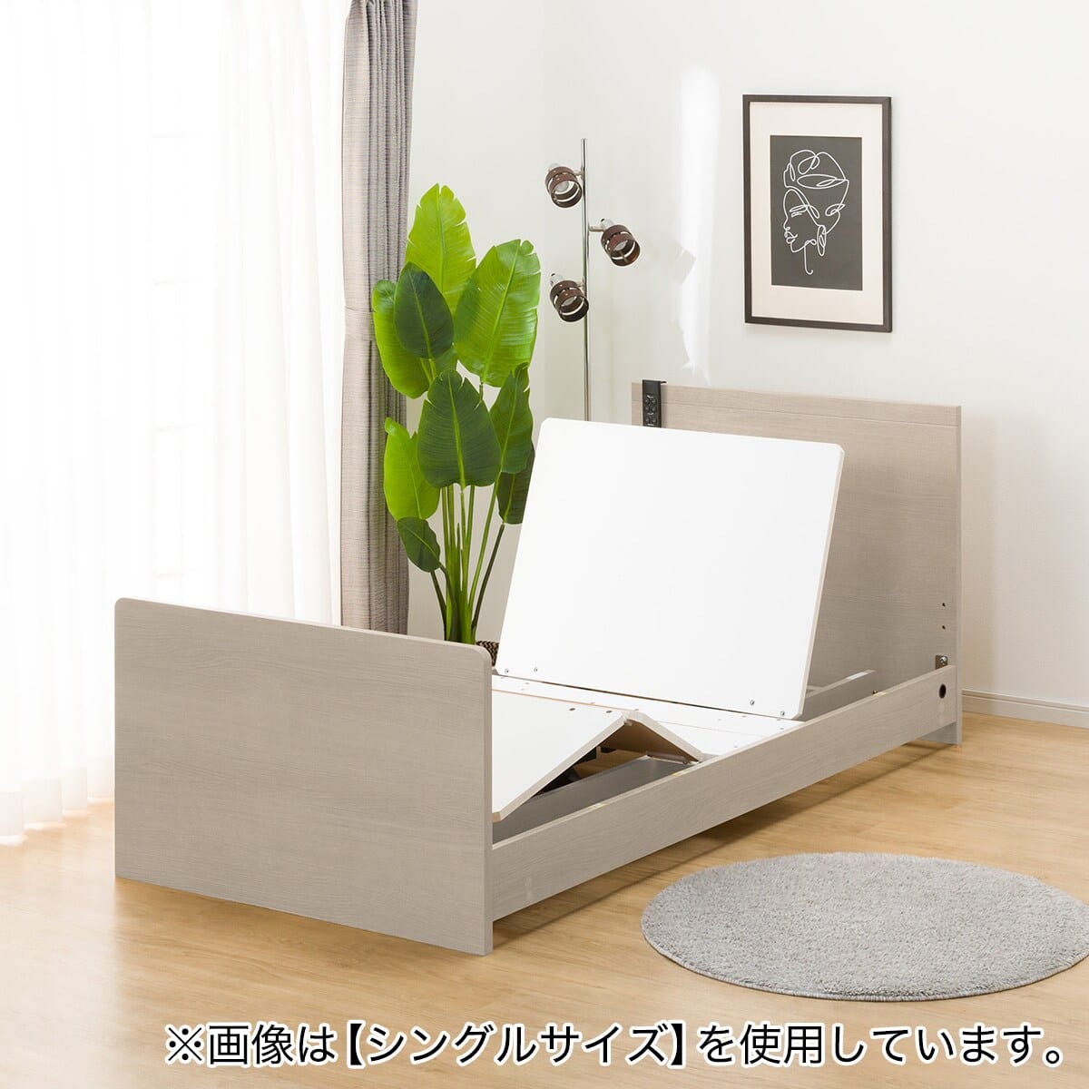 電動ベッド + マットレスセット セミダブル (NS001 ST GW / E2-04