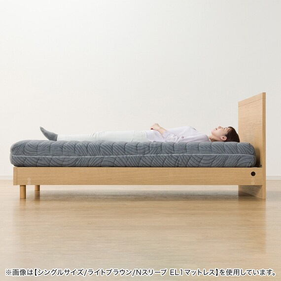 電動セミダブルベッドフレーム + マットレスセット(NS001 LEG MBR/E2 