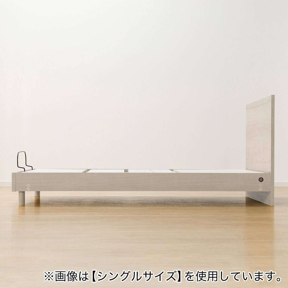 電動セミダブルベッドフレーム + マットレスセット(NS001 LEG GY/E2-04