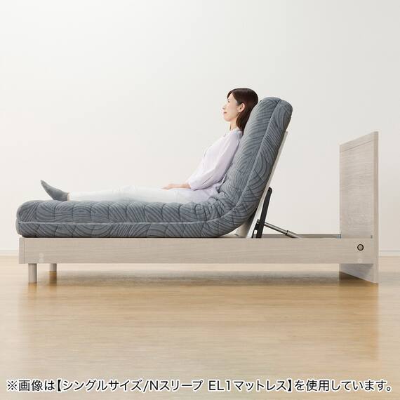 電動セミダブルベッドフレーム + マットレスセット(NS001 LEG GY/E2-04) 51枚目画像