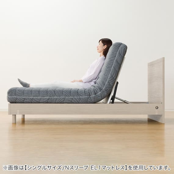 電動セミダブルベッドフレーム + マットレスセット(NS001 LEG GY/E2-04) 51枚目画像
