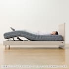 電動セミダブルベッドフレーム + マットレスセット(NS001 LEG GY/E2-04) 52枚目画像