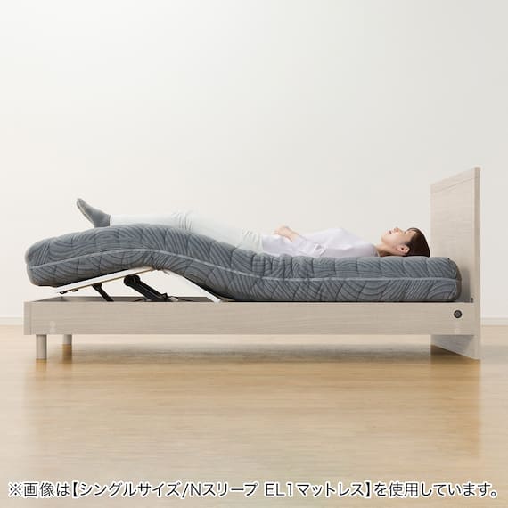 電動セミダブルベッドフレーム + マットレスセット(NS001 LEG GY/E2-04) 52枚目画像