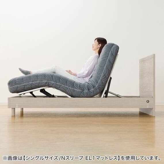 電動セミダブルベッドフレーム + マットレスセット(NS001 LEG GY/E2-04) 53枚目画像