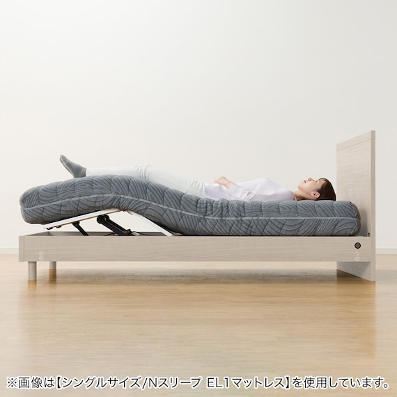 電動セミダブルベッドフレーム + マットレスセット(NS001 LEG GY/E3-05) 50枚目画像