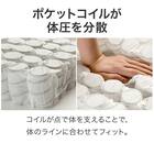 電動セミダブルベッドフレーム + マットレス + サイドガードセット(NS003 LEG LBR/E5-02) 28枚目画像