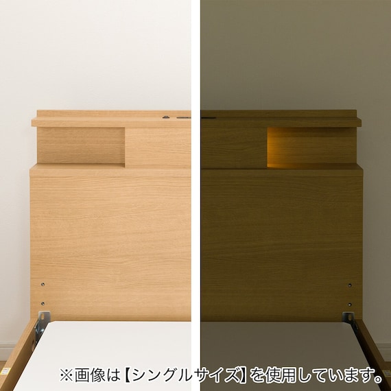 電動セミダブルベッドフレーム + マットレスセット(NS004 LEG LBR/E5-02) 15枚目画像