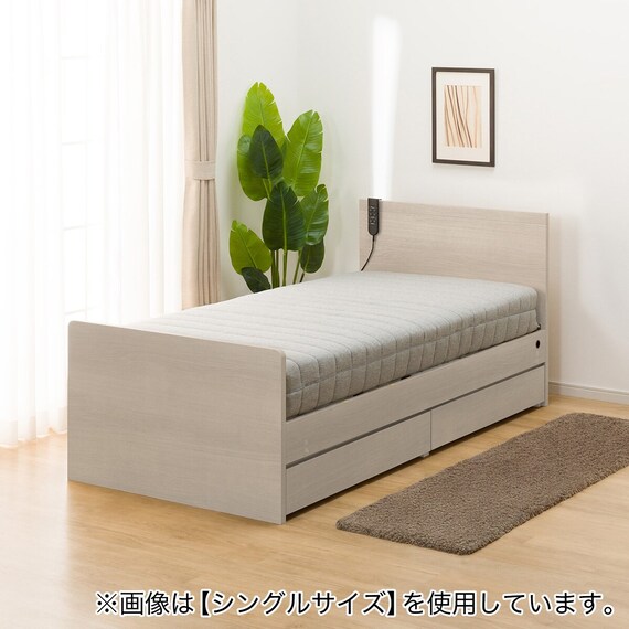 電動セミダブルベッドフレーム + マットレスセット(NS001 DR GY/E2-04) 12枚目画像