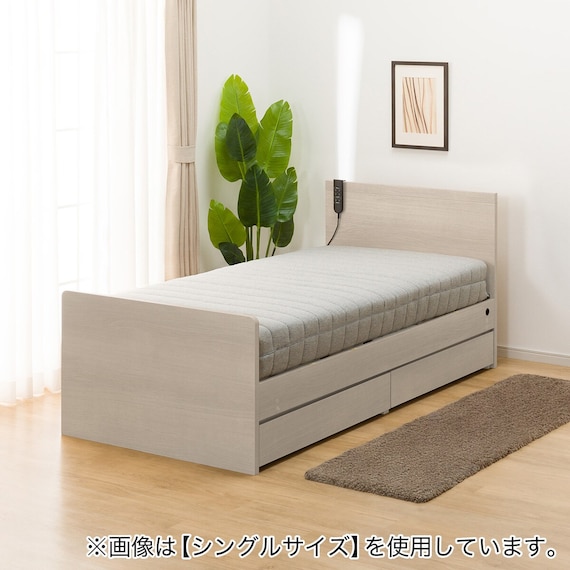電動セミダブルベッドフレーム + マットレスセット(NS001 DR GY/E2-04) 12枚目画像