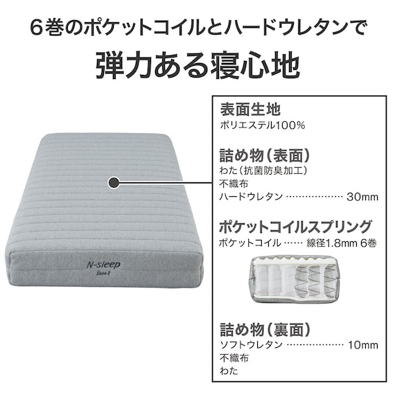 電動セミダブルベッドフレーム + マットレスセット(NS003 DR GY/E2-04) 26枚目画像