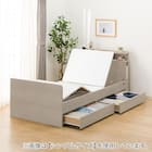 電動セミダブルベッドフレーム + マットレスセット(NS004 DR GY/E2-04) 11枚目画像