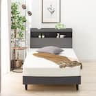 シングル 棚付きすのこベッドフレーム(NS-005 LEG/LOW すのこ GY2) 5枚目画像