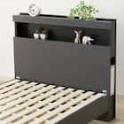 シングル 棚付きすのこベッドフレーム(NS-005 LEG/LOW すのこ GY2) 7枚目画像