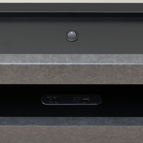 シングル 棚付きすのこベッドフレーム(NS-005 LEG/LOW すのこ GY2) 8枚目画像