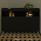 ダブル 棚付きすのこベッドフレームNS-005 LEG/LOW すのこ GY2) 10枚目画像