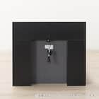 セミダブル 棚・ 収納付きベッドフレーム(NS-005 浅型 床板 GY2) 9枚目画像