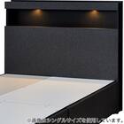 セミダブル 棚・ 収納付きベッドフレーム(NS-005 浅型 床板 GY2) 15枚目画像