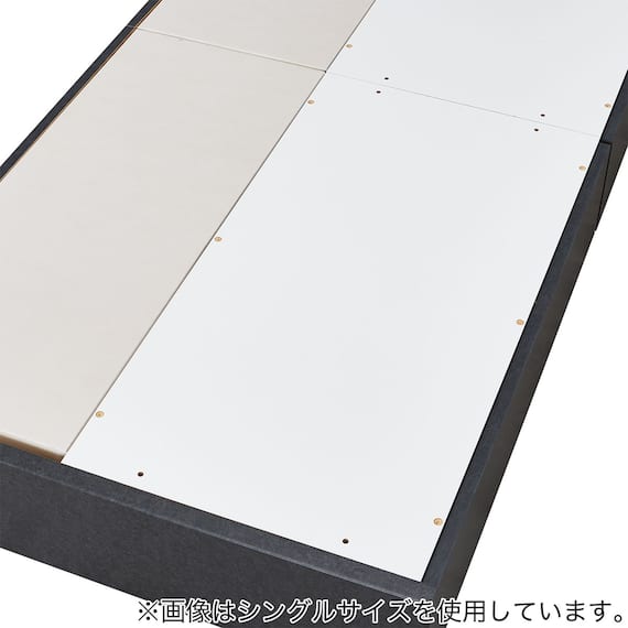 ダブル 棚・ 収納付きベッドフレーム(NS-005 浅型 床板 GY2) 13枚目画像