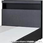 ダブル 棚・ 収納付きベッドフレーム(NS-005 浅型 床板 GY2) 16枚目画像