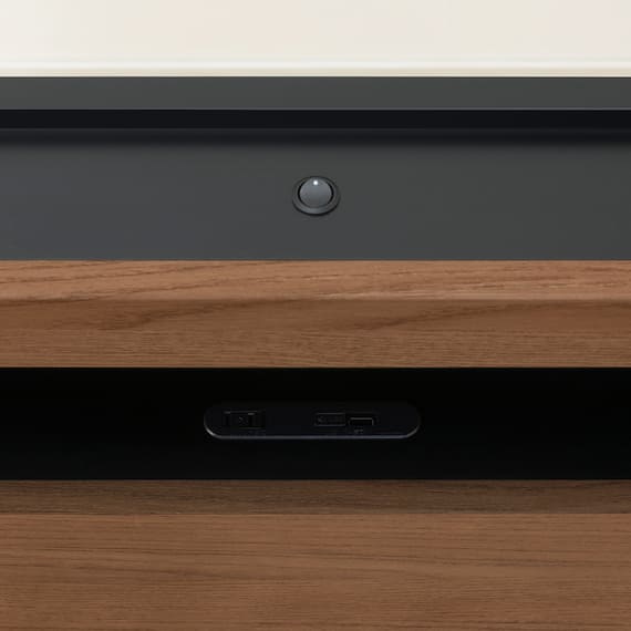 セミダブル 棚付きすのこベッドフレーム(NS-005 LEG/LOW すのこ MBR) 8枚目画像