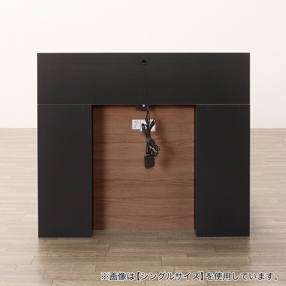 クイーン 棚・ 収納付きベッドフレーム(NS-005 浅型 床板 MBR) 6枚目画像