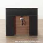 クイーン 棚・ 収納付きベッドフレーム(NS-005 浅型 床板 MBR) 10枚目画像