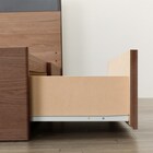 クイーン 棚・ 収納付きベッドフレーム(NS-005 浅型 床板 MBR) 13枚目画像