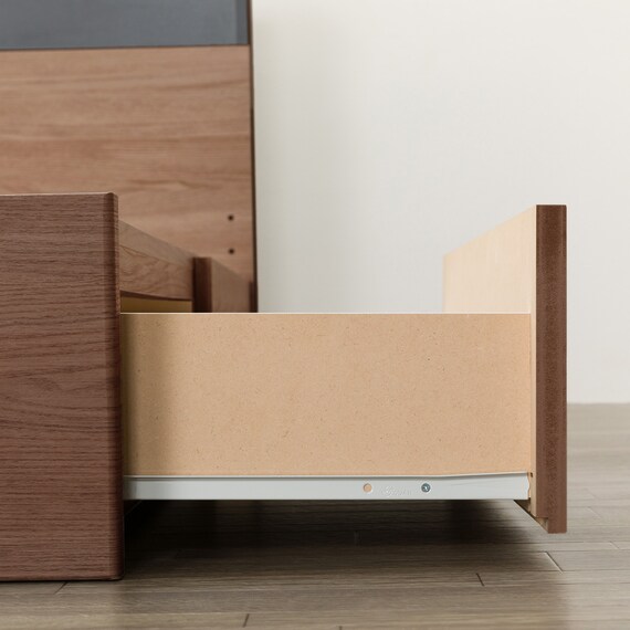 クイーン 棚・ 収納付きベッドフレーム(NS-005 浅型 床板 MBR) 13枚目画像