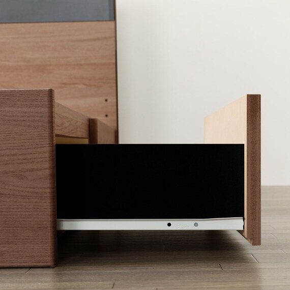 クイーン 棚・ 収納付きベッドフレーム(NS-005 浅型 床板 MBR) 17枚目画像