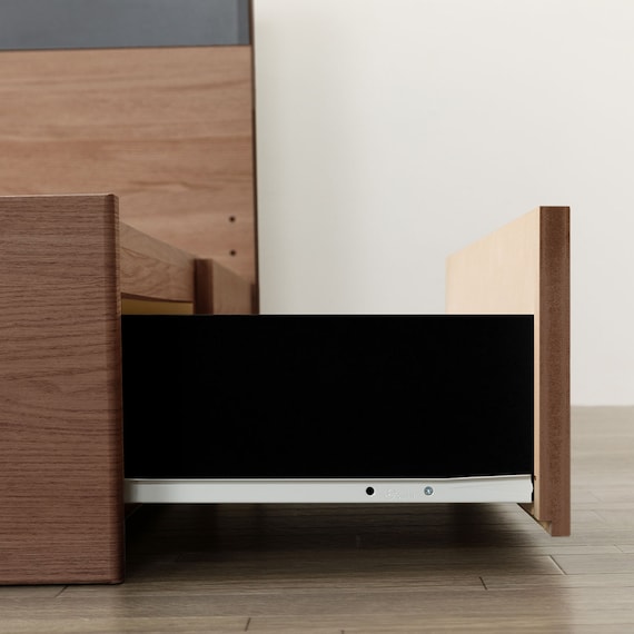 クイーン 棚・ 収納付きベッドフレーム(NS-005 浅型 床板 MBR) 17枚目画像