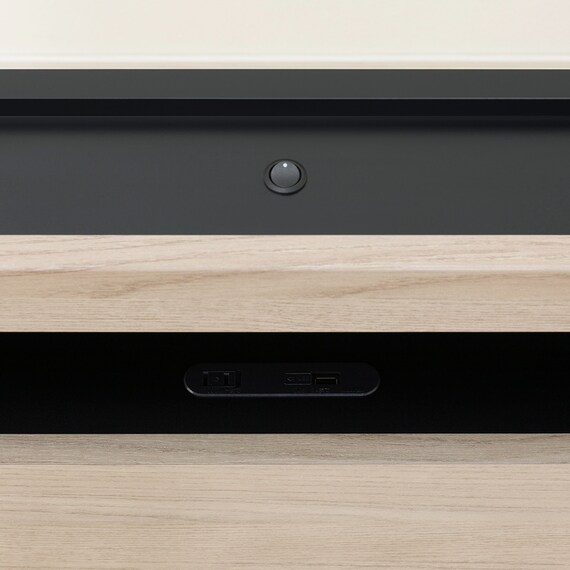 シングル 棚付きすのこベッドフレーム(NS-005 LEG/LOW すのこ GY) 9枚目画像