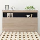 シングル 棚付きすのこベッドフレーム(NS-005 LEG/LOW すのこ GY) 13枚目画像