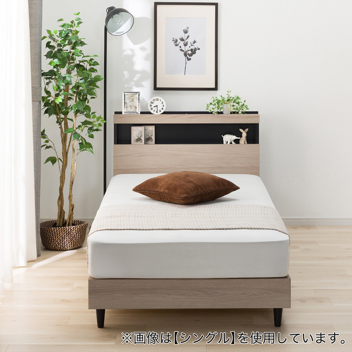 【ももちゃ】ニトリ　すのこクイーンベッドフレーム(サラス/WH) ニトリ ベッド クイーン ベッドフレーム(サラス/WH) : ニトリ