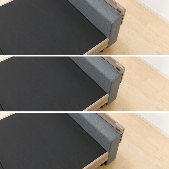 ダブル ロングになるベッドフレーム (LGS GY) 15枚目画像