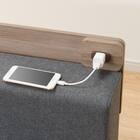 ダブル ロングになるベッドフレーム (LGS GY) 16枚目画像