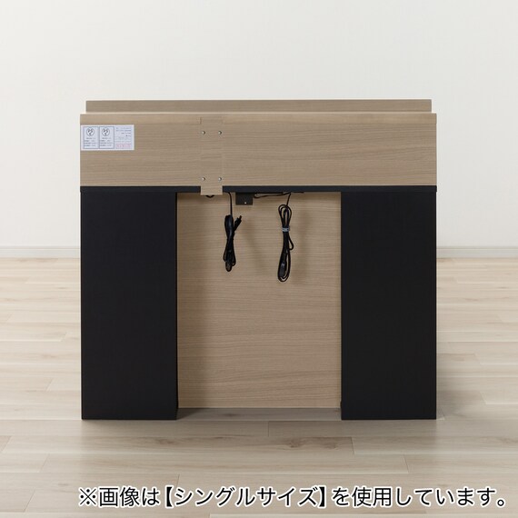 収納付きベッドフレーム ダブル (WP301 引き出し付き GW2) 8枚目画像