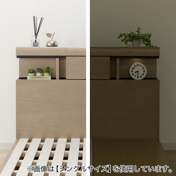 収納付きベッドフレーム ダブル (WP301 引き出し付き GW2) 15枚目画像