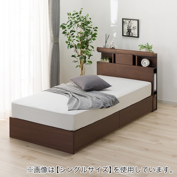 収納付きベッドフレーム クイーン (WP301 引き出し付き MBR) 5枚目画像