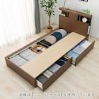 収納付きベッドフレーム クイーン (WP301 引き出し付き MBR) 6枚目画像