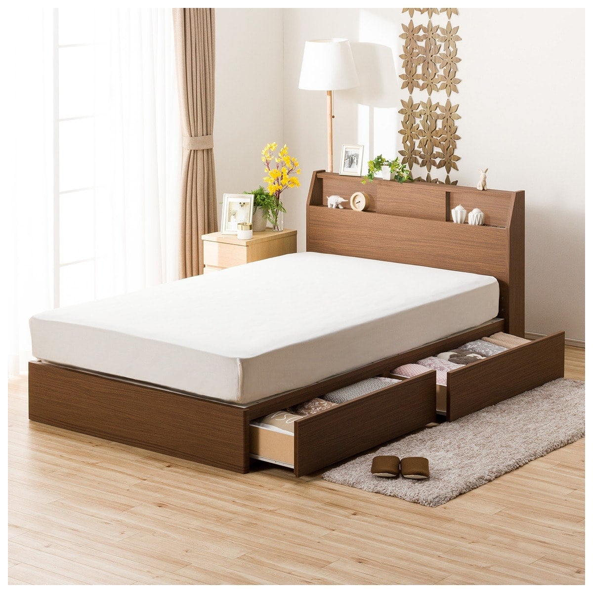 セミダブル ベッドフレーム(アザン MBR2 アサヒキ25) | ニトリネット