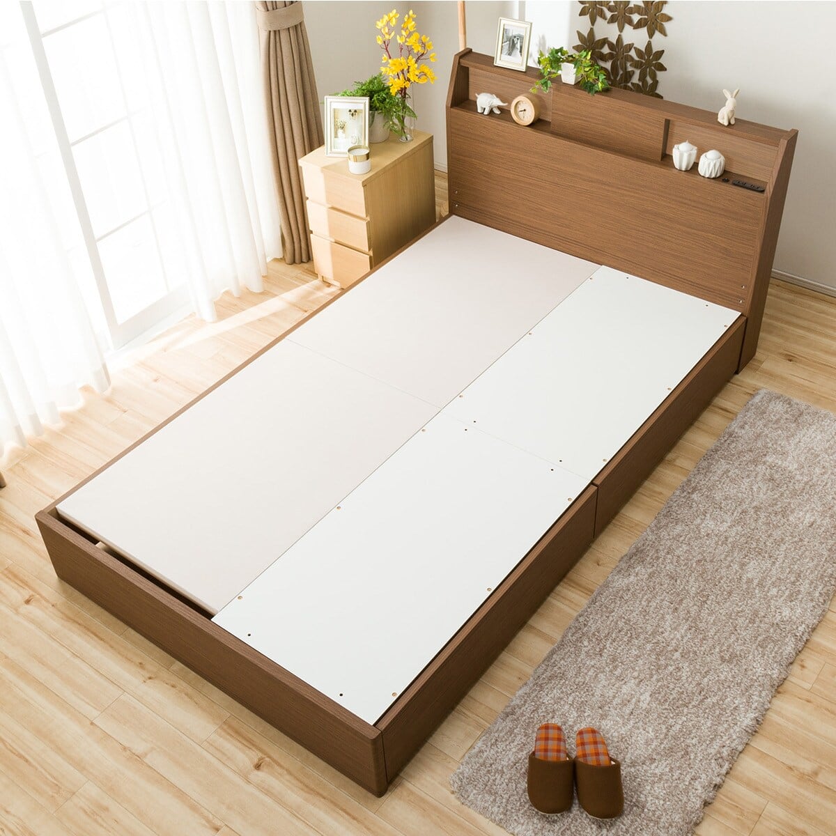 ダブルベッドフレーム(アザン MBR2 アサヒキ25) | ニトリネット【公式